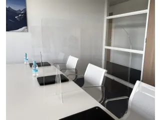 Plexiglas vergaderboogscherm 140x105cm - 6