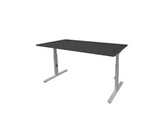 Bureau Linesto Plus Hoogte instelbaar 160x80 houtprint schaduw alu