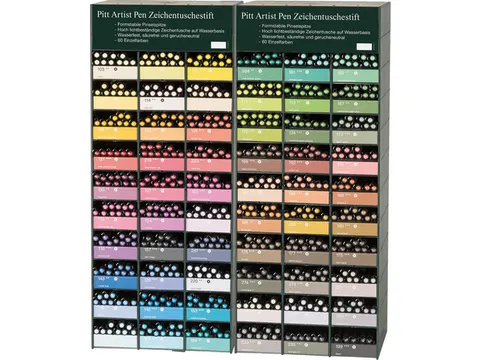 Pitt Artist Pen inhoud FC-167165 60 kleuren a 10 stuks