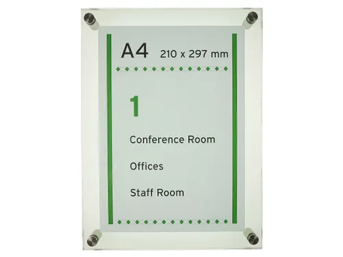 Menoor Deurbord Premium Glasslook A4 Plexiglas