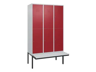 Dubbeldekse dekenkist,HxBxD 2120x1200x815mm,3x2vak.,vak B 400mm - 1