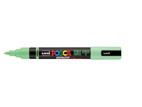 Paintmarker Uni POSCA PC-5BR brushpunt M lichtgroen