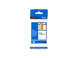 Labeltape Brother P-touch TZe-N241 ongelamineerd 18mm zwart op wit - 4