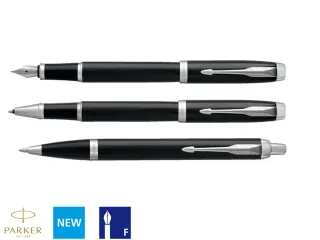 Vulpen Parker IM Black Lacquer CT Finish Fijn Blauwe inkt - 2