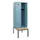 locker met bank,HxBxD 1950x600x815mm,2vak,vak B 300mm,cilinderslot