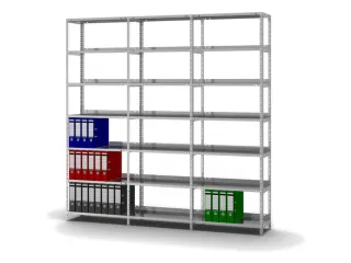dossierstelling,aanbouwveld,HxBxD 2200x750x300mm,vaklast 60kg - 3