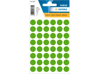 HERMA 1855 Multipurpose etiketten Rond 13mm Donkergroen 240 stuks - 1