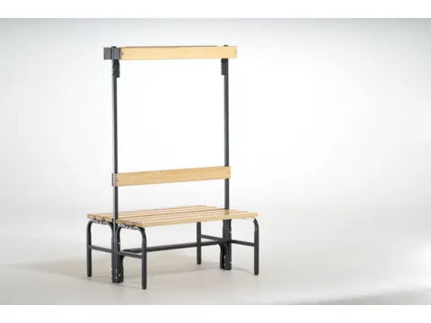 omkleedbank HxLxD 1650x1015x725mm houten lijst RAL7016 antraciet