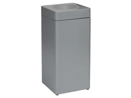afvalbak,zelfblussend,40l,HxBxD 760x350x350mm,kop grijs