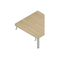 koppelelement voor bureau,90 °,HxBxD 730x840x840mm,v. sledeframe - 1