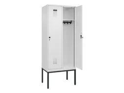 locker,HxBxD 2120x800x500mm,2vak,vak B 400mm,draaigrendel