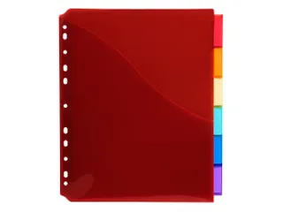 Tabbladen PP A4+ L-m ap + etiket 6 tabs - 2
