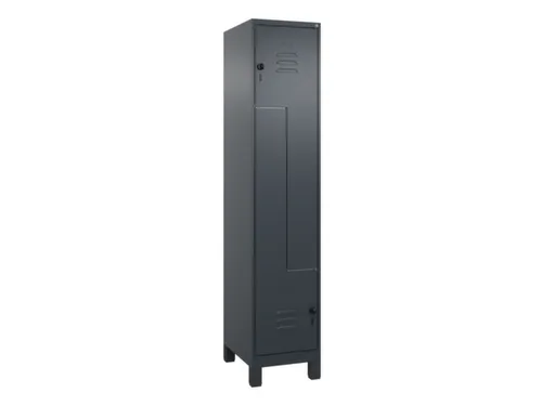 Z-garderobekast,HxBxD 1950x400x500mm,vak B 200/400mm,draaigrendel