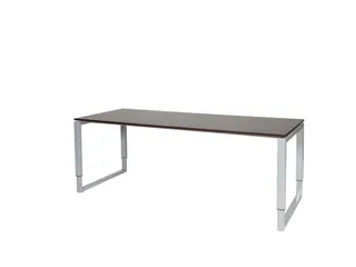 Domino Plus Bureau Hoogte Verstelbaar 2000x800mm Logan Eiken 25mm Alu - 1