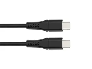 USB-Kabel - USB 2.0 C Naar C 60W, 480MBPS, Vernikkeld, TPE-Kabel - 1m - 1