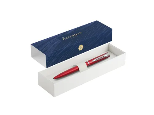 Balpen Waterman Allure Red lacquer CT Medium Blauwe inkt