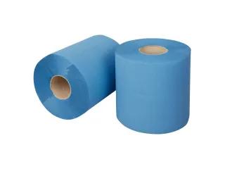 Midi Poetspapier 117602 rol 2-laags cellulose blauw verlijmd 6 Rol - 2