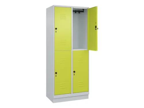 dubbeldekse locker,HxBxD 1950x800x500mm,2x2vak.,vak B 400mm