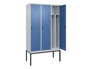 locker voor scheiding van kleding,HxBxD 2120x1200x500mm,3vak - 2
