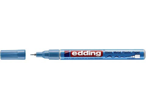 Viltstift Edding 780 lakmarker rond metallic lichtblauw 0,8mm