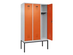 locker,HxBxD 2120x1200x500mm,3vak,vak B 400mm,cil.-slot,voetonderstel