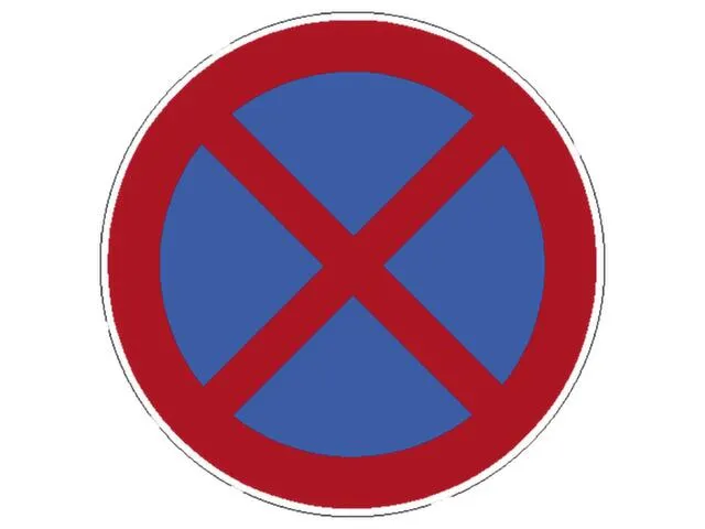 verkeersbord,absoluut stopverbod,conform StVO,aluminium