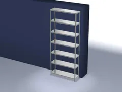 magazijnstelling,grondveld,HxBxD 3000x1300x400mm,vaklast 200kg