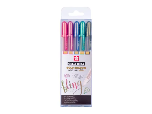 Gelschrijver Sakura Gelly Roll 0.7mm Gold Shadow 5 stuks