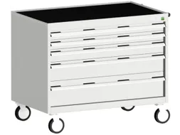 ladekast HxBxD 880x1050x650mm 5laden romp RAL7035 front RAL7035