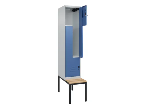 Z-garderobekast,HxBxD 2120x400x815mm,2vak,vak B 400mm,draaigrendel
