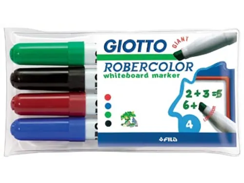 Robercolor Whiteboard Marker Large 6.4mm Schuin Assorti 4 stuks