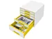 Ladenblok Leitz WOW Cube 5 laden wit/geel