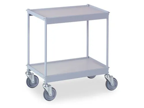 Universele Wagen 150kg 660x335mm 2 Etages Zilvergrijs