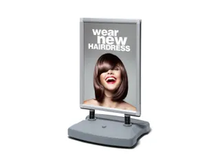 Stoepbord Windtalker City Plastic Voet A1 Zilver