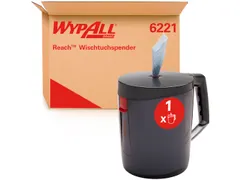Poetsroldispenser WypAll reach centerfeed zwart 6221