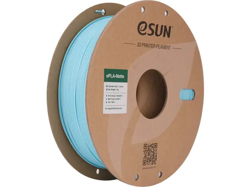 eSUN 3D printer Filament ePLA-Matte 1,75mm Licht Blauw 1kg