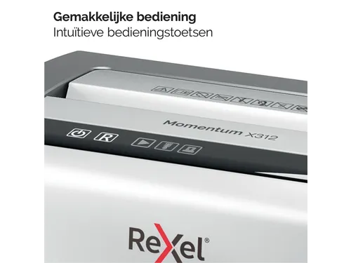 Papiervernietiger Rexel Momentum X312 snippers 5x42mm P-3