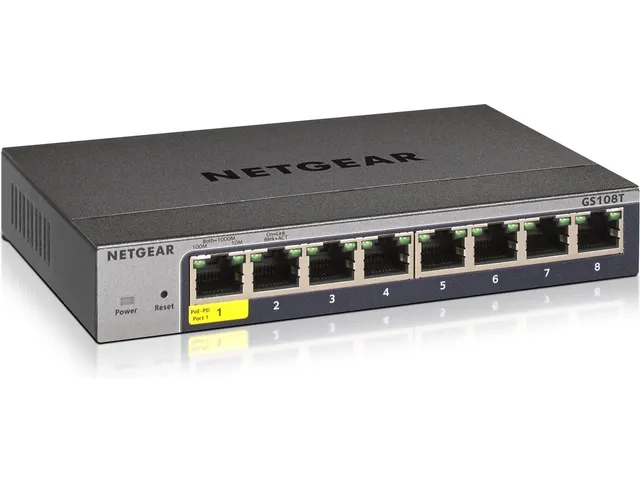 Netgear Pro GS108Tv3 Netwerk Switch Managed 8 Poorten