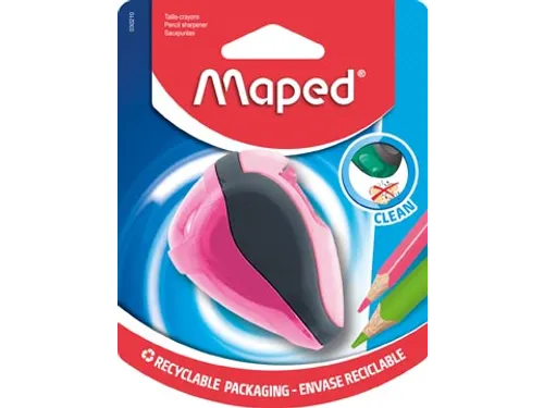 potloodslijper Clean 2-gaats, op blister