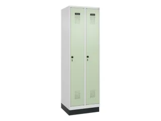 locker,HxBxD 1950x600x500mm,2vak,vak B 300mm,draaigrendel,sokkel - 3