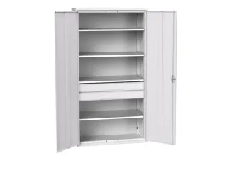 universele kast,HxBxD 2000x1050x550mm,4xStalen bodem,2lade(n) - 1