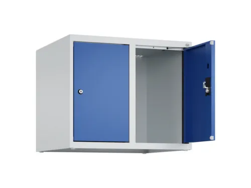 opzetkast,v. locker,2vak.,vak B 300mm,HxBxD 500x600x500mm,cilinderslot