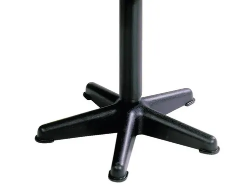 Draaikruk 430-560mm Zwart Kunstleer Gasveer Zwart Kunststof Glijders