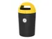 Poubelle Metro Dome 100L Noir/Jaune