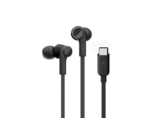 Belkin ROCKSTAR in-ear oordopjes met USB-C connector Zwart