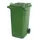 Vuilcontainer PE 240 liter HxBxD 1100x580x740mm met wielen groen