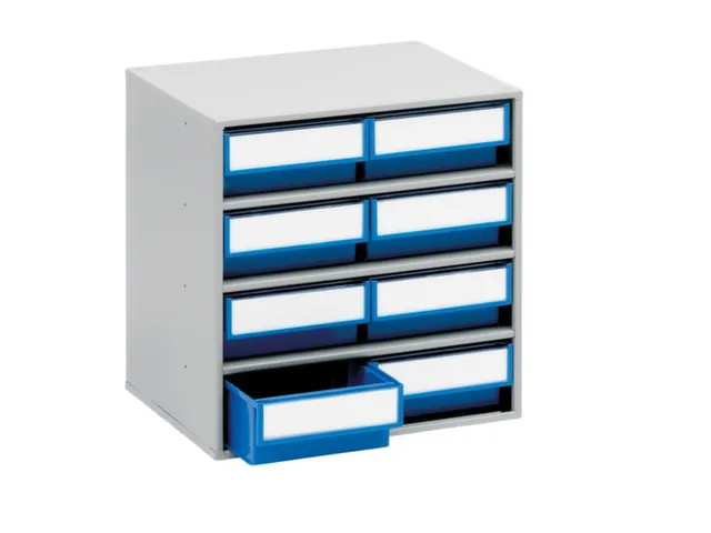 Bakkenunit Bxhxd 400X395X300Mm 8Bakken Blauw Behuizing Ral7035