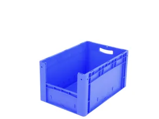 Euronorm Stapelkrat M. Grijpopening Pp 320x600x400mm Blauw - 1