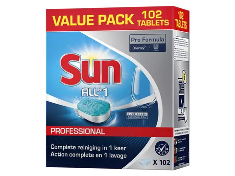 Vaatwastabletten Sun Pro Formula All-in-one 102 stuks