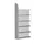 Basisveld 2250x1000x325mm 6legborden 1zijpaneel Achterwand Lichtgrijs
